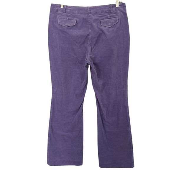 Lands’ End Woman's Micro Corduroy Boot-Cut Pant Size 14 Purple Classic Soft - Picture 2 of 8